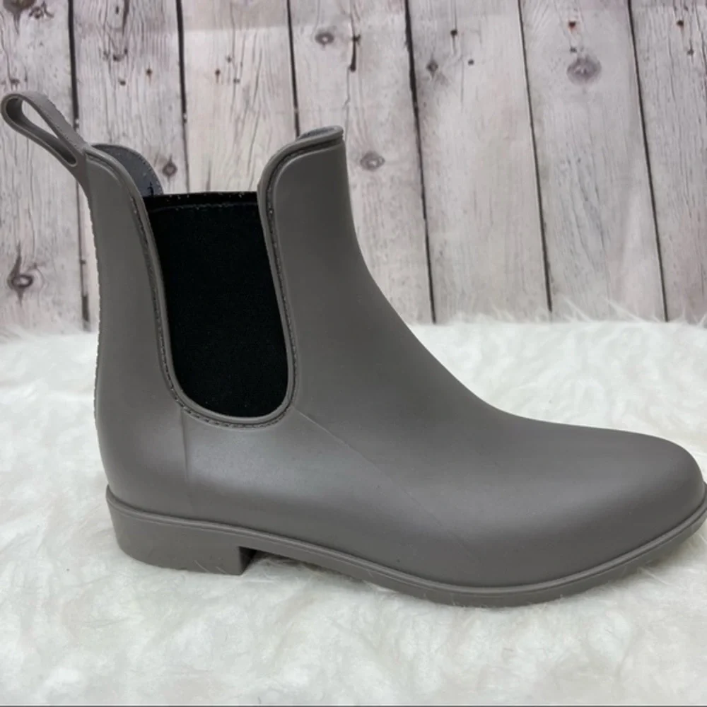 Capelli Chelsea Rain Boots Grey Waterproof Rubber Chelsea 9